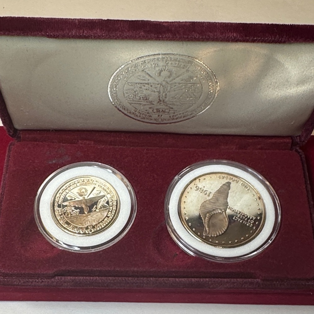 Marshal Island Silver Commemorative Coin Set two coins - Picture 1 of 14